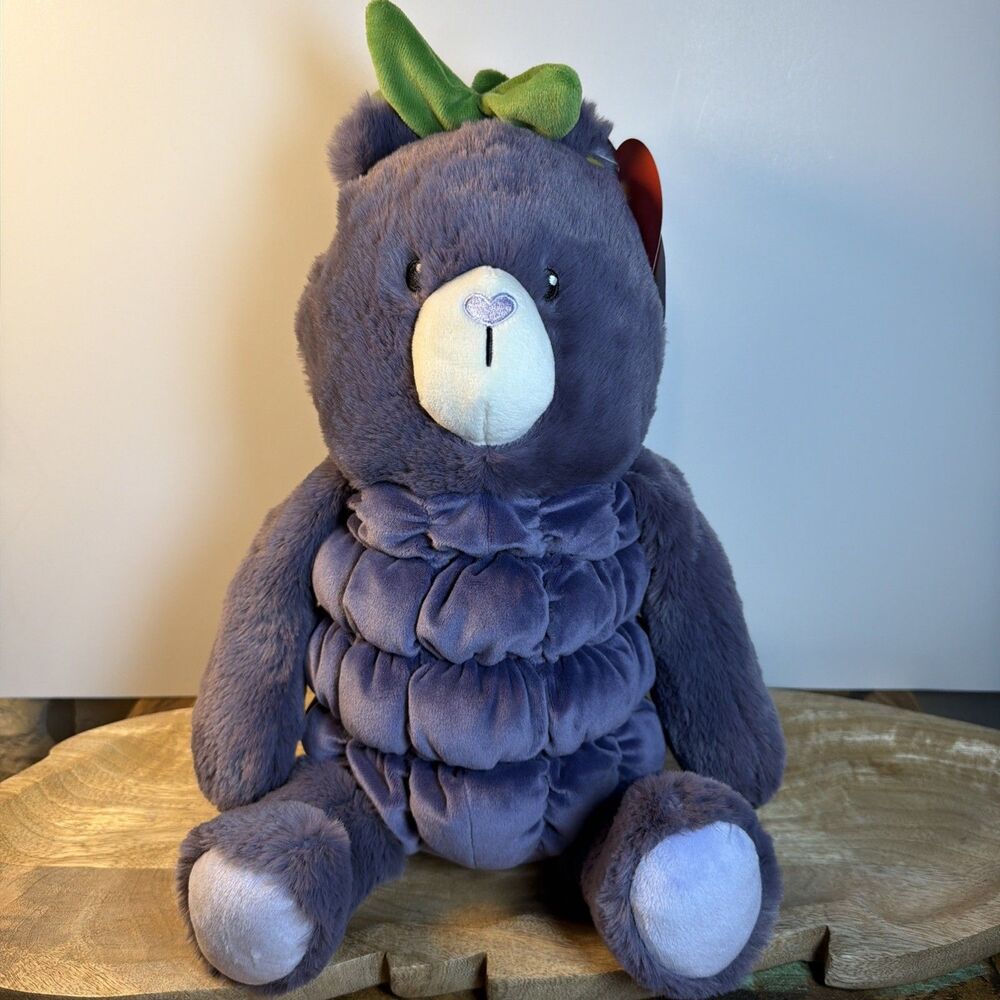 Gigglescape Blackberry Bear 12" Purple Fruit Sitting Teddy Bear Plush NWT